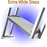 4 Step Traditional Dock or Pontoon Ladder - PontoonBoatTops.com