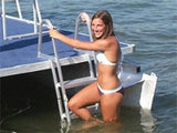 4 Step Traditional Dock or Pontoon Ladder - PontoonBoatTops.com